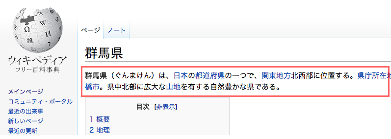 目次の前に書いてある文章