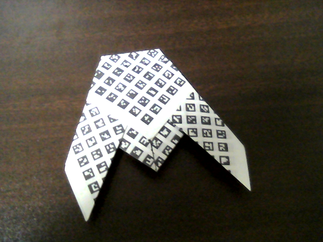 図4.4 Training4で使用したセミの折り紙