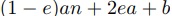 (1+2e)an−2ea+b